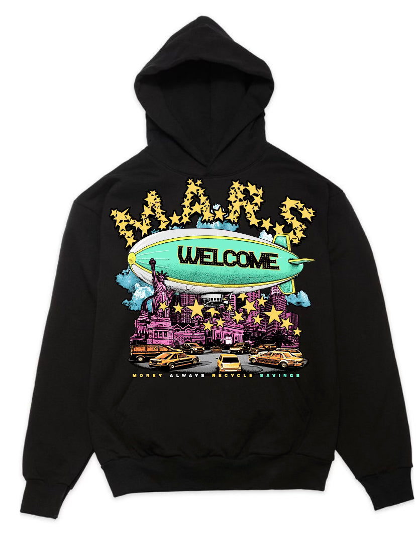 BLACK MARS NYC HOODIE