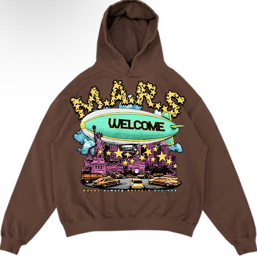 BROWN MARS NYC HOODIE