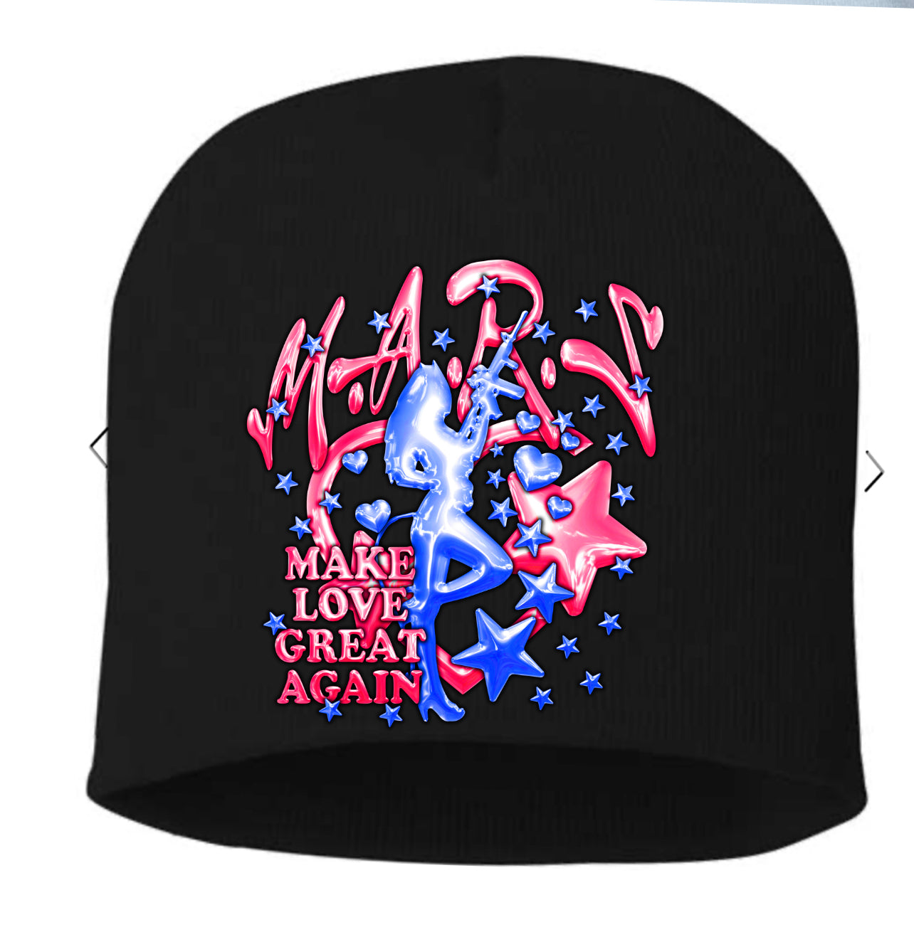 Make love great again beanie