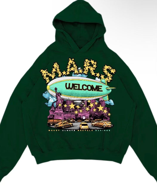 GREEN MARS NYC HOODIE